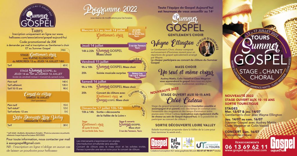 Plaquette Summer Gospel 2022-P1