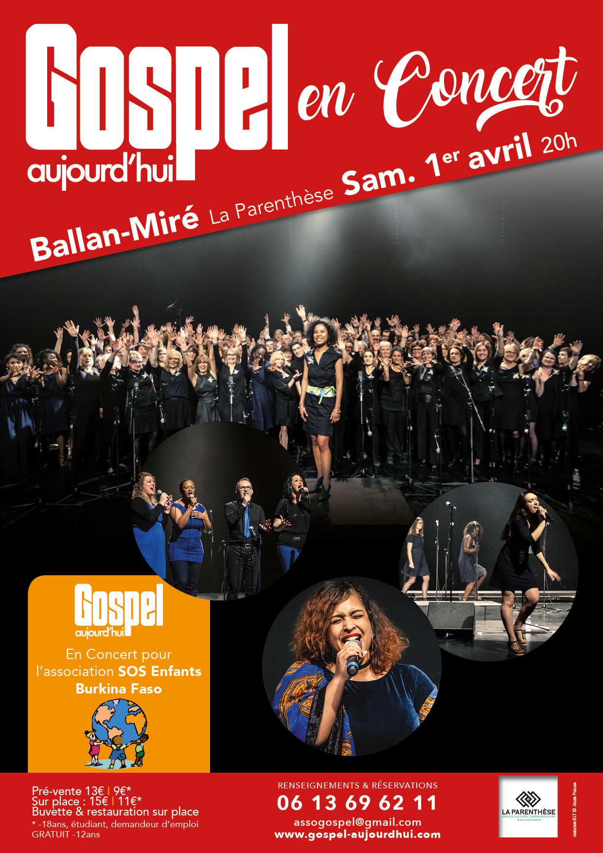 Concert de printemps Gospel Aujourd'hui
